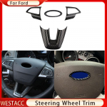 Carbon Fiber Car Center rooliratta katte kleebise trimm Ford Ecosport 2018 - 2022 Focus 3 MK3 2015 - 2018 jaoks