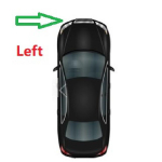 VW Touran 2009 2010 2011 2012 2013 2014 2015 auto stiilis uus uks tagapeegli klaas soojendusega vasakule ja paremale 1x left side black