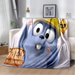 3D Grizzy ja Lemmingsi multikate tekk, pehme tekk koju Magamistoa voodi diivan Pikniku reisikontori kattetekk lastele 150cm x 200cm