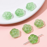 Mitmev&auml;rvilised topeltlillekujulised klaashelmed 15 mm 10 tk ehete valmistamiseks DIY k&auml;ev&otilde;ru kaelakee 15mm 10pcs beebi sinine v&auml;rv