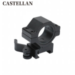 Kiiresti demonteeritav 20 mm toruklambri tugi alumiiniumsulamist 25,4/30 mm kronstein must