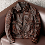 Kevadine ja s&uuml;gisene uus ehtsast nahast jope Meeste vintage veisenahast mantel vabaaja meeste lennu&uuml;likond Riietus Suurus S-5XL XXXXL