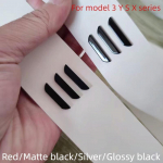 Auto tagapagasiruumi logo asendust&auml;htede kleebis mudelile 3 Model X mudel SY Asenda ingliskeelse t&auml;hestiku embleemi kleebised Red TESLA