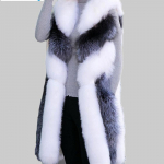 Lisa Colly naiste pikk kunstlik rebase karusnahast vest naiste talvemood Faux Fox karusnahast vest jakk Naine soe v&otilde;lts rebane karusnahast mantel Mantel M