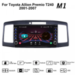 2 Din Androidi autoraadio multimeediumivideopleier Toyota Allion Premio T240 2001-2007 jaoks koos nupunupuga WiFi 1+16GB 1+16GB