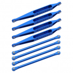 8 tk Metallist &Uuml;lemise ja Alumise &Scaron;assii Lingikomplekt Asendus Losi LMT 4WD J&auml;iga Silla Monster Truckile sinine