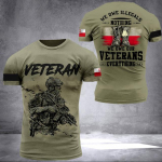 Poola armee meeste T-s&auml;rk Veteran Soldier Poola liputr&uuml;kk Meeste riided Suurem&otilde;&otilde;duline lahtine pullover O kaelusega l&uuml;hikeste varrukatega s&auml;rk L