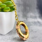 K&auml;sitsi valmistatud Life Saver Ring v&otilde;tmehoidja ujumistorust v&otilde;tmehoidja, antiikne meres&otilde;idu messingist v&otilde;tmehoidja ripats, Life Preserver v&otilde;tmehoidja