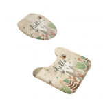 2 tk/komplekt Cartoon Rabbit vannitoa tualettruumi kate Libisemisvastane vaip p&otilde;randamatt