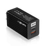 USB-laadija 65 W GaN Type C PD kiirlaadimine QC 3.0 4.0 kaasaskantav telefoniadapter s&uuml;learvuti nutitelefoni jaoks must