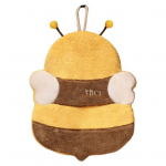 Kasulik n&otilde;udepesulapp Pehme k&auml;te p&uuml;hkimine, juukseid ei kuku, multifilm Mesilasepanda mustriga rippuv k&auml;ter&auml;tik igap&auml;evane kasutamine kollane