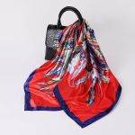 Kvaliteetsed luksuslikud siidist sallid peapael Sallid kaelasall naistele kett siidist sall naiste dekoratiivne sall 90cm