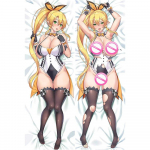 Sword Art Online Leafa Dakimakura Otaku voodipesu padjap&uuml;&uuml;r Kohanda multifilmi animem&auml;ng Kallistamine kehapadja kate 120x40 cm Peach Skin