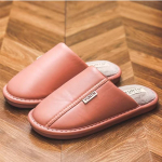 Puuvillased sussid meestele ja naistele Talvised soojad siseruumides veekindlad libisemisvastased sussid 34-35 punane