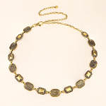 Punk hip hop metallist rihmad v&ouml;&ouml;rihm paks kett naistele vana kulla v&auml;rvi 1 tk suvi 100cm h&otilde;be