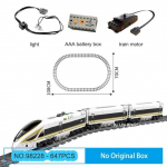 Tehniline kiirrong Moodne kiirvagun Elektrij&otilde;ul t&ouml;&ouml;tav linnaraja nukud Harivad ehitusklotsid M&auml;nguasjad lastele No Box