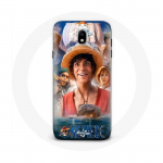 &Uuml;mbris Samsung Galaxy J3 2017 One Piece Luffy plakatitegelaste kunsti 1. hooaja jaoks