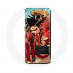 &Uuml;mbris Samsung Galaxy S6 Edge Luffy Gear 5 One Piece Manga Anime jaoks