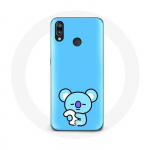 Coque pour Huawei P20 Lite Bangtan BTS BT21 Koya RM Fond Bleu