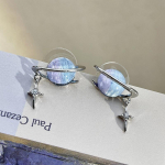 Dream Planet Stud K&otilde;rvar&otilde;ngas Tsirkoon Star H&otilde;bek&otilde;rvar&otilde;ngad Naistele Ehted Aksessuaarid