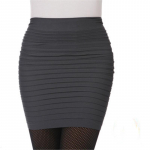 Elastne plisseeritud seelik k&otilde;rge v&ouml;&ouml;kohaga Bodycon miniseelik &auml;rikontor Odavad l&uuml;hikesed pliiatsseelikud &uuml;hev&auml;rvilised roosad must sinised kuumad One Size