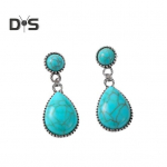 Boheemlaslik retro t&uuml;rkiissinine pisar-pisara ripatsk&otilde;rvar&otilde;ngad naiste geomeetrilised rippuvad k&otilde;rvar&otilde;ngad rahvuslikus stiilis ripatsiga ehted kingitused sinine