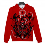Hazbin Hotel Anime Hoodie Lipsuv&auml;rv Kapuuts T&auml;navar&otilde;ivad Multikad tr&uuml;kitud kapuutsiga dressipluus Mehed Naiste Cosplay Spordipullorid L