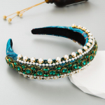 Naiste juuksepael Vintage k&otilde;rge peaga peakatted j&otilde;ulup&auml;rliga kivist juukser&otilde;ngas OneSize roosa