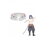 Demon Slayer seeria Cosplay s&otilde;rmus Kimetsu No Yaiba metallist emailiga avatud reguleeritav s&otilde;rmes&otilde;rmus naistele meestele Anime aksessuaarid resizable