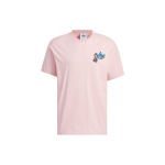 Adidas Originals X Monkey Kingdom Gfx T-s&auml;rk Multikaprint &Uuml;mmarguse kaelusega T-s&auml;rk Unisex Topid Miracle-Purple Pink IP1793 XXL white