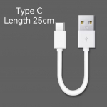 GIMIRO USB Type C laadimiskaabel &uuml;hildub enamiku C-t&uuml;&uuml;pi laadimisportidega nutitelefonidega 25cm valge