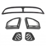 For Hyundai Tucson 2015 -  Carbon fiber Interior Accessories Car dashboard Air Condition Outlet Vent Cover Trim
