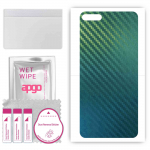 apgo Protective Skin Sticker for the back compatible with Huawei Y7 Pro (2018), Wrap Film, Foil, Vinyl - Pattern Carbon Chameleon CAKA1