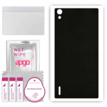 apgo Protective Skin Sticker for the back compatible with Huawei Ascend P7, Wrap Film, Foil, Vinyl - Pattern Matrix