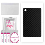 apgo Protective Skin Sticker for the back compatible with TCL Tab 10 Lite, Wrap Film, Foil, Vinyl - Pattern Carbon Black