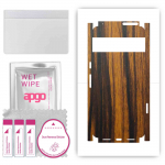 apgo Protective Skin Sticker for the back+sides compatible with Google Pixel 8 Pro, Full Wrap Film, Foil, Vinyl - Pattern Tigerwood