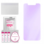 apgo Anti-Blue 9H Hybrid protective glass compatible with Doogee X60L, flexible nano glass, great replacement for tempered glass, scratch-resistant, f