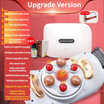 Jinkairui Abdominal massager Natural Stone Rotary Massage Weight loss Belt Heated Waist Massager Abdominal Fat burner Health gift