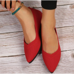 Stretch Knit Ballet Flats Naiste Loafers Kevadel hingav v&otilde;rgust lamedad kingad Baleriin Mokassiinid Tavalised terava ninaga paadikingad 35