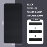 Pikem paks libisemiskindel meeste treeningmatt Suure tihedusega treeningjoogamatid j&otilde;usaali koduseks treeninguks v&otilde;imlemiseks 185x60x2cm Black
