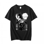 Jujutsu Kaisen Casual Shirtgeto Suguru Gojo Satoru Prindiga Unisex T-s&auml;rk Suvine meeste/naiste kingiriided M must