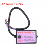 Nhay 3+ Pro Music Rapid Horn Relay 12-24V (8Tones/12 Tones) For Motorcycle Car Jeep Marine Boat Truck All Vehicle is Compatible 12 Tones