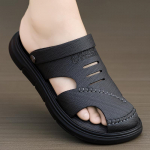 Meeste nahast sandaalid suvised klassikalised meeste sussid pehmed sandaalid mood vabaaja mugavad rannajalatsid 38