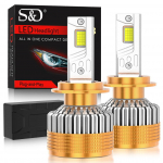 2tk 300W 140000LM H1 H4 H7 LED esitule pirnid Canbus H8 H11 9005 HB3 9006 HB4 9012 Hir2 turbo LED tuli kolm vasktoru automaatne esilatern &uuml;lihele H1