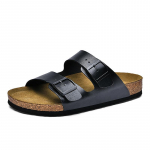 Kvaliteetne veisenahast seemisnahast tald Meeste korgist sussid Suvised vabaaja topeltpandlaga libisemiskindlad klounid pl&auml;tud Naiste libisevad pl&auml;tud Meeste kingad 37