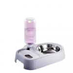 Kauss lemmiklooma automaatne joogivee s&ouml;&ouml;tja kallutamisvastane roostevabast terasest koerakauss kassi koeratoidukauss lemmikloomatarbed