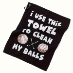 1 tk kaasaskantav mikrokiust tr&uuml;kitud r&auml;tik klambriga golfikotiga, golfikingitus meestele Abikaasa poiss-s&otilde;ber isa must