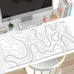 1 tk m&auml;nguri hiirematt suur klaviatuuripadi Topograafiline hiirematt Mustvalge hiirematt klaviatuuri jaoks