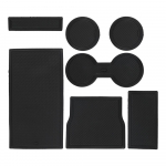 Autokonsooli &uuml;mbrismatt Gate Slot Center Kaitsev tassihoidja padjad Autode sisustustarvikud Tesla mudeli 3 jaoks libisemisvastane matt must