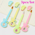 3 TK/LOT Cartoon Creative Instrument Geel Pen Guitar Black Water Pen Office Pen Student kirjatarbed 1PCS